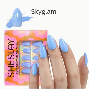 Skyglam-SheSlay Soft Gel Press-On Nails – 30pcs Full Kit